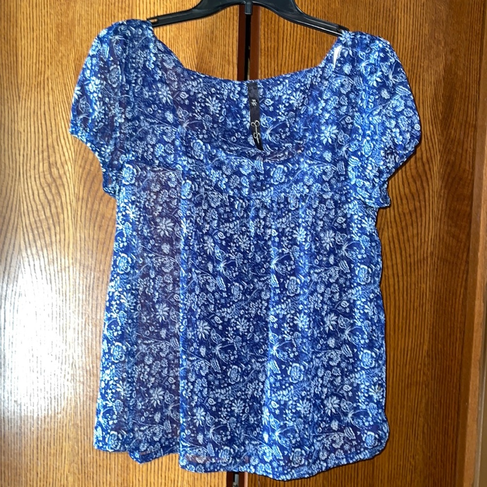 Jessica Simpson Sheer Blouse Size M